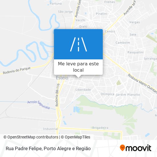 Rua Padre Felipe mapa