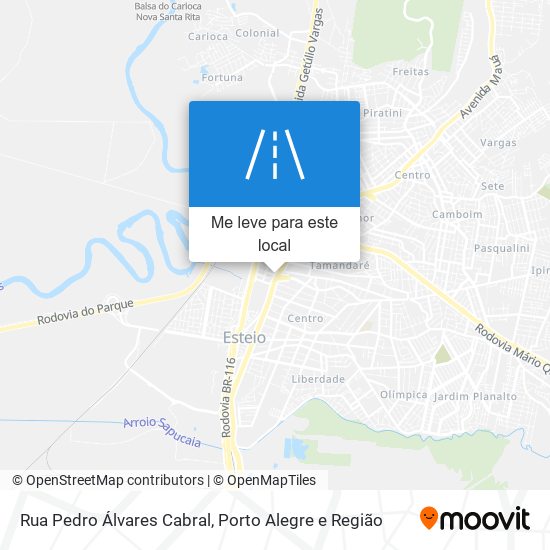 Rua Pedro Álvares Cabral mapa