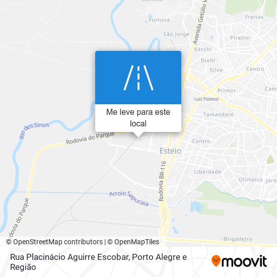 Rua Placinácio Aguirre Escobar mapa