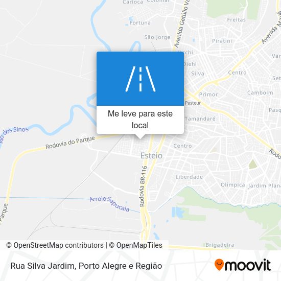 Rua Silva Jardim mapa