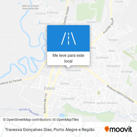 Travessa Gonçalves Dias mapa