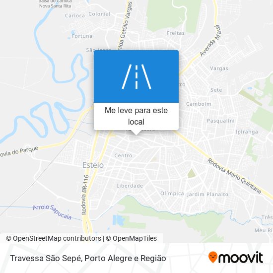 Travessa São Sepé mapa