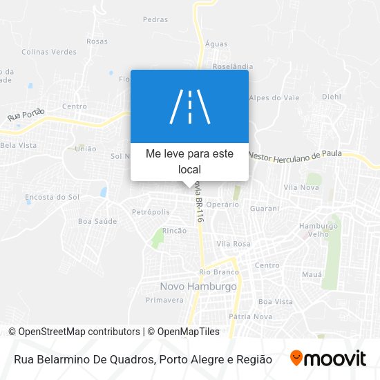 Rua Belarmino De Quadros mapa