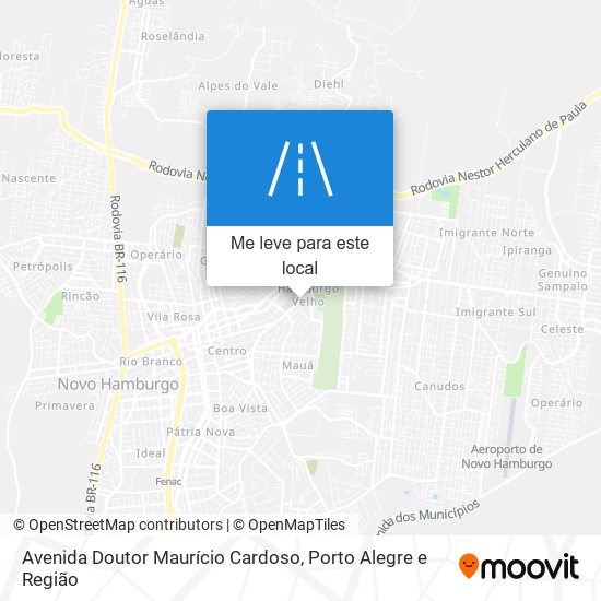 Avenida Doutor Maurício Cardoso mapa