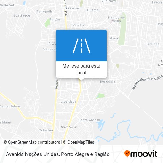 Avenida Nações Unidas mapa