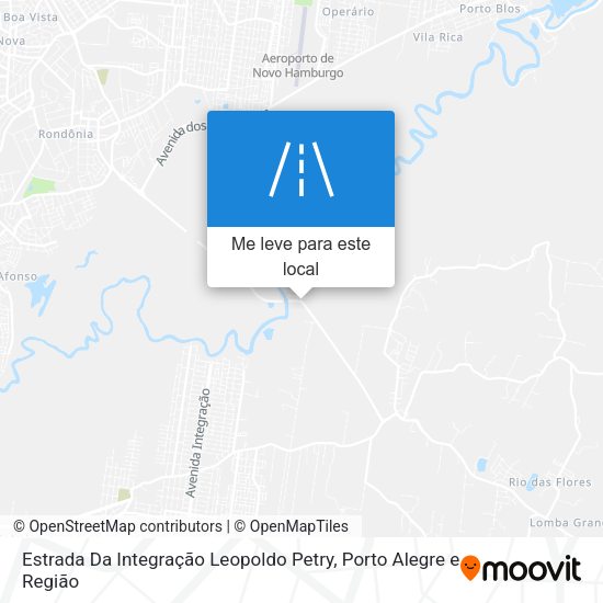 Estrada Da Integração Leopoldo Petry mapa