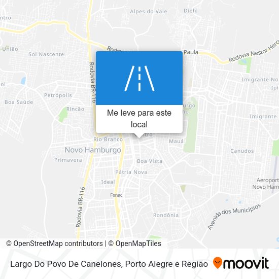 Largo Do Povo De Canelones mapa