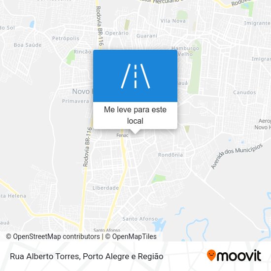 Rua Alberto Torres mapa
