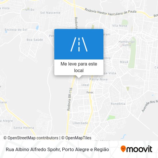 Rua Albino Alfredo Spohr mapa