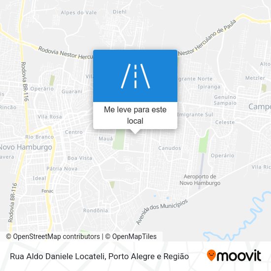 Rua Aldo Daniele Locateli mapa