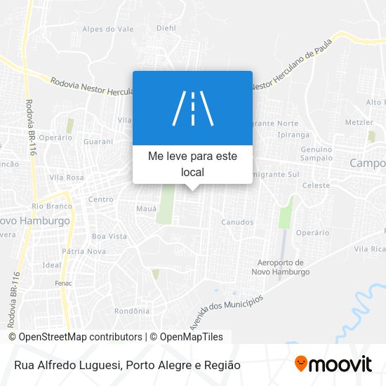Rua Alfredo Luguesi mapa