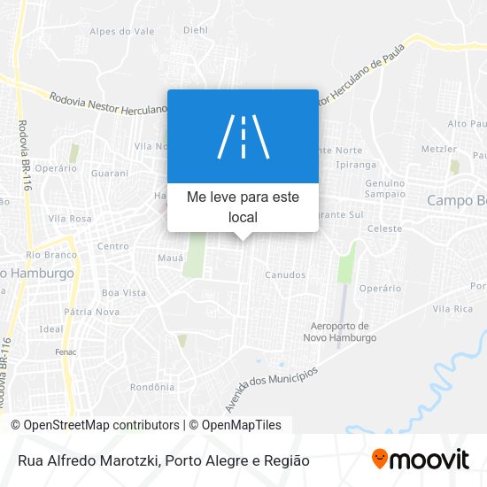 Rua Alfredo Marotzki mapa