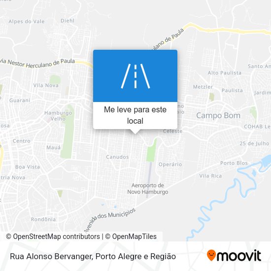 Rua Alonso Bervanger mapa
