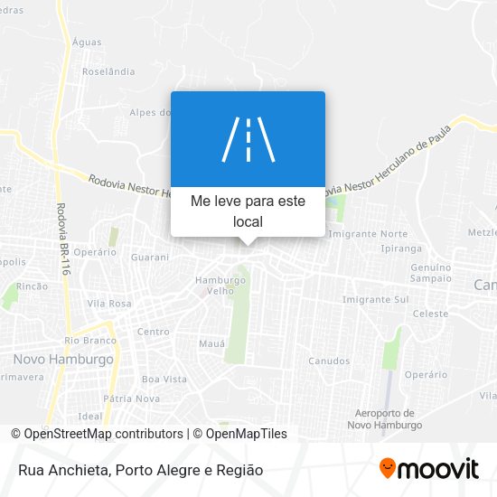 Rua Anchieta mapa