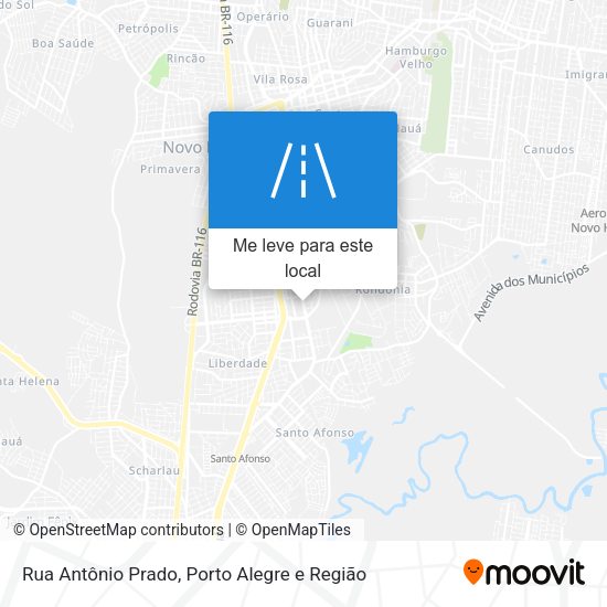 Rua Antônio Prado mapa