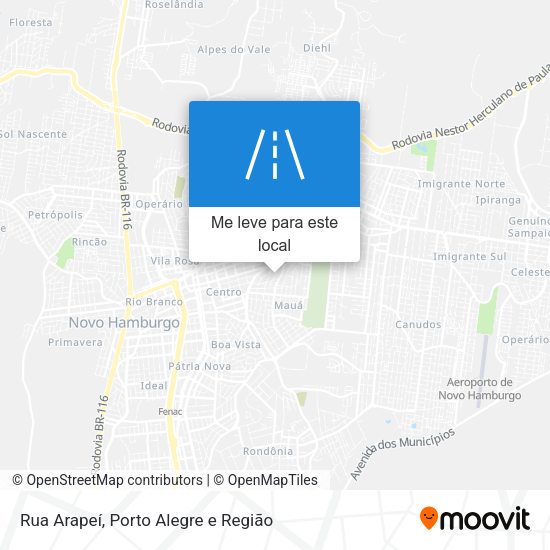 Rua Arapeí mapa