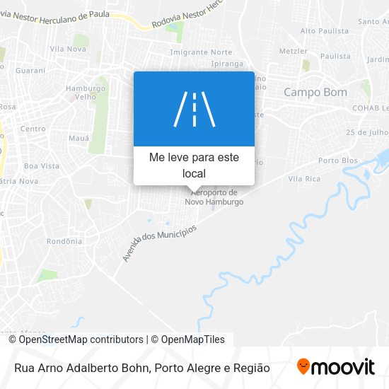 Rua Arno Adalberto Bohn mapa