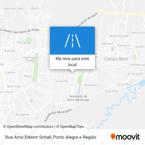 Rua Arno Edwim Schali mapa