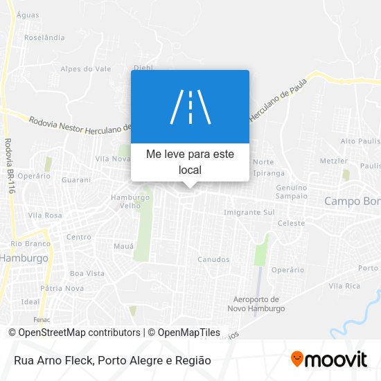 Rua Arno Fleck mapa