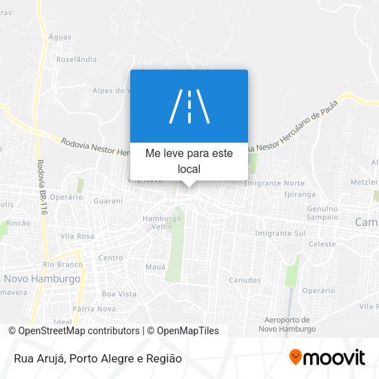 Rua Arujá mapa