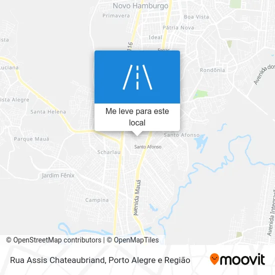 Rua Assis Chateaubriand mapa