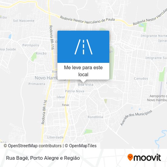 Rua Bagé mapa