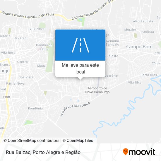 Rua Balzac mapa