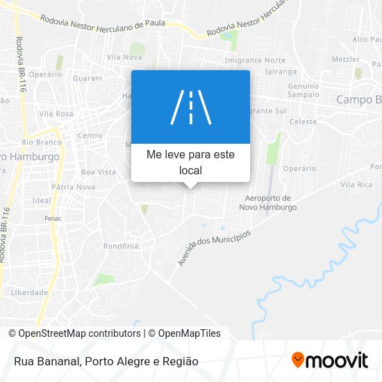 Rua Bananal mapa
