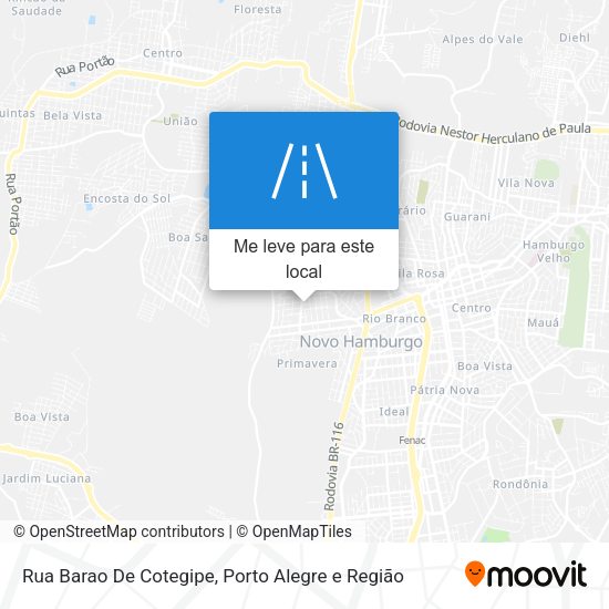 Rua Barao De Cotegipe mapa