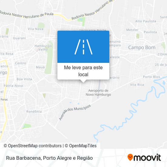 Rua Barbacena mapa