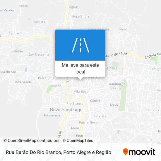 Rua Barão Do Rio Branco mapa