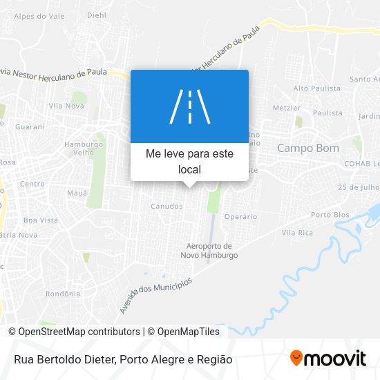 Rua Bertoldo Dieter mapa