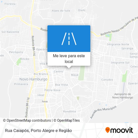 Rua Caiapós mapa