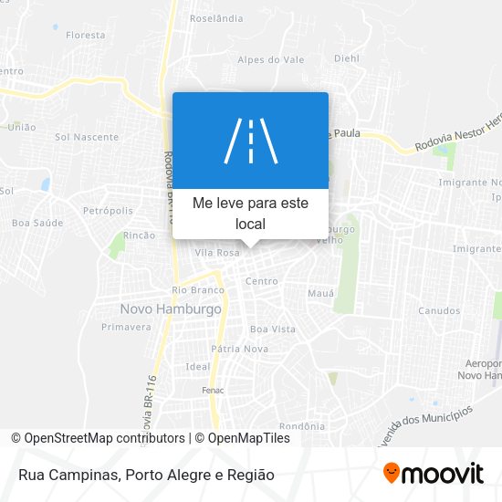 Rua Campinas mapa