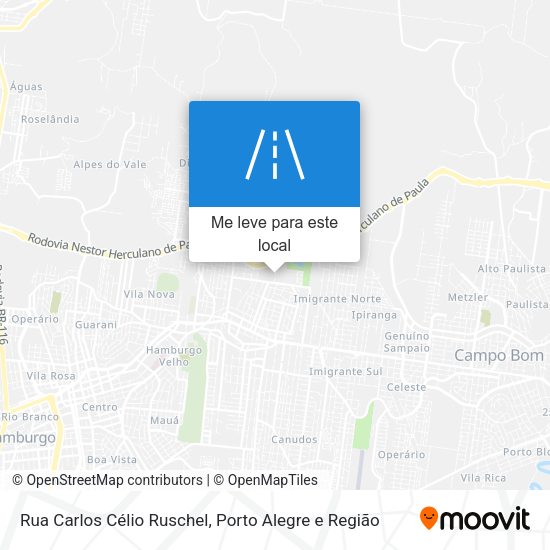Rua Carlos Célio Ruschel mapa
