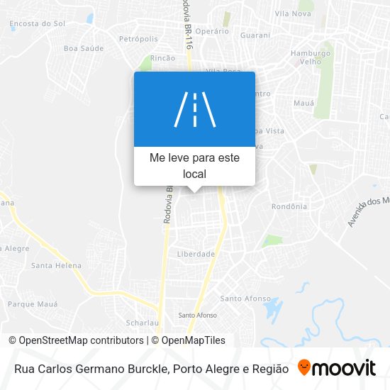Rua Carlos Germano Burckle mapa