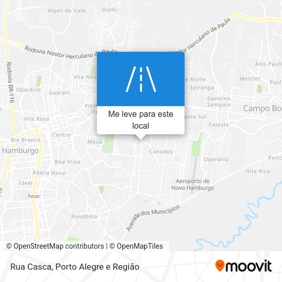 Rua Casca mapa