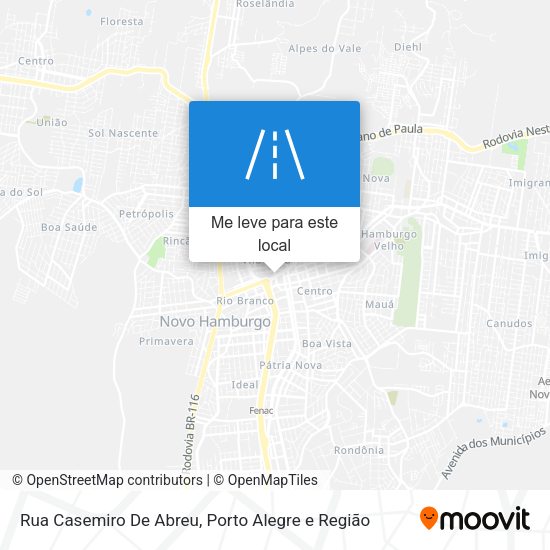 Rua Casemiro De Abreu mapa
