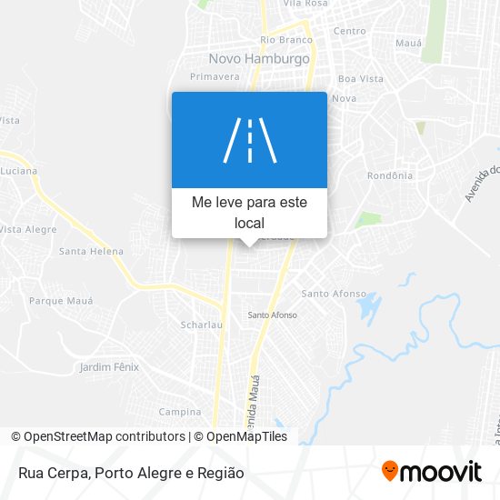 Rua Cerpa mapa