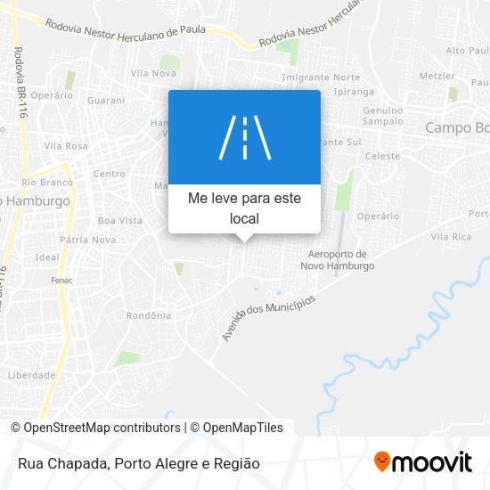 Rua Chapada mapa