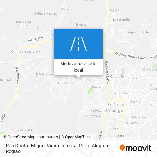 Rua Doutor Miguel Vieira Ferreira mapa