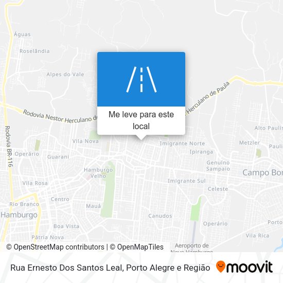 Rua Ernesto Dos Santos Leal mapa