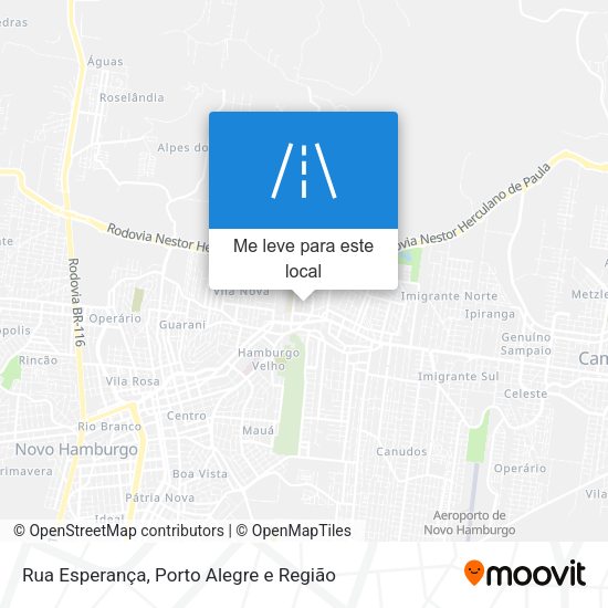 Rua Esperança mapa