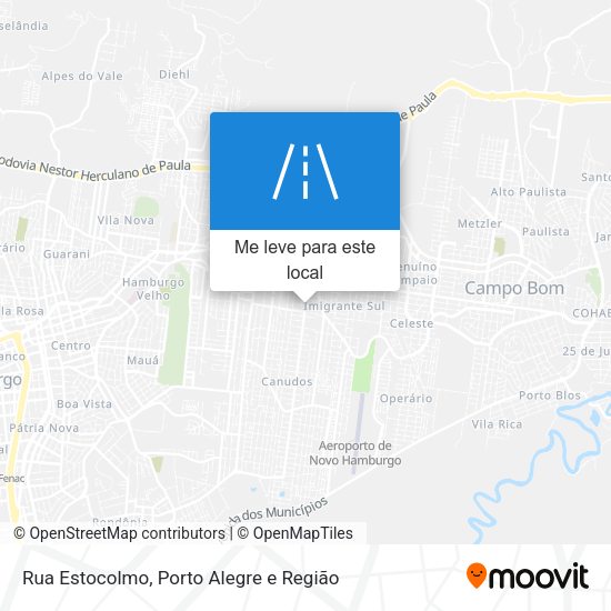 Rua Estocolmo mapa