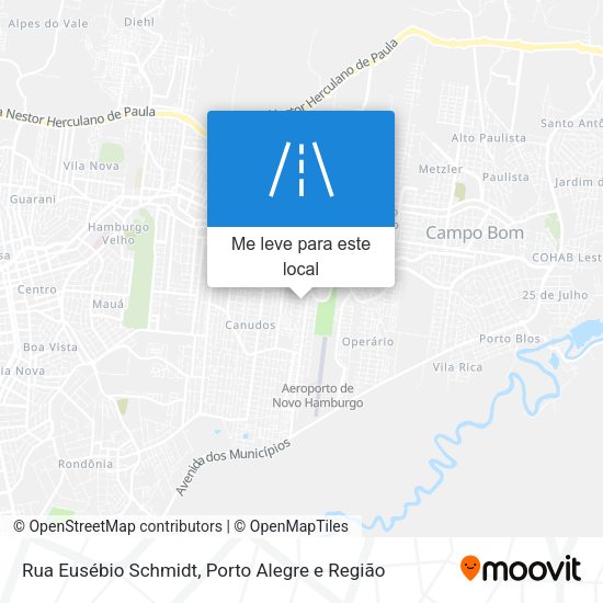 Rua Eusébio Schmidt mapa