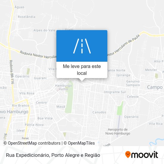 Rua Expedicionário mapa