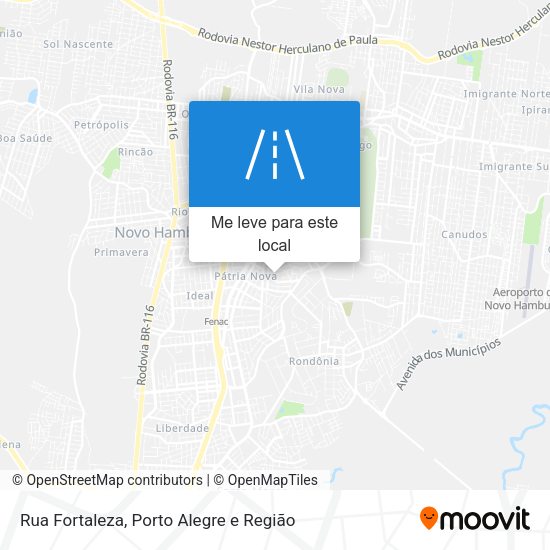 Rua Fortaleza mapa