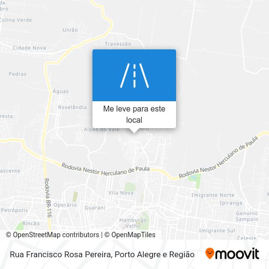 Rua Francisco Rosa Pereira mapa