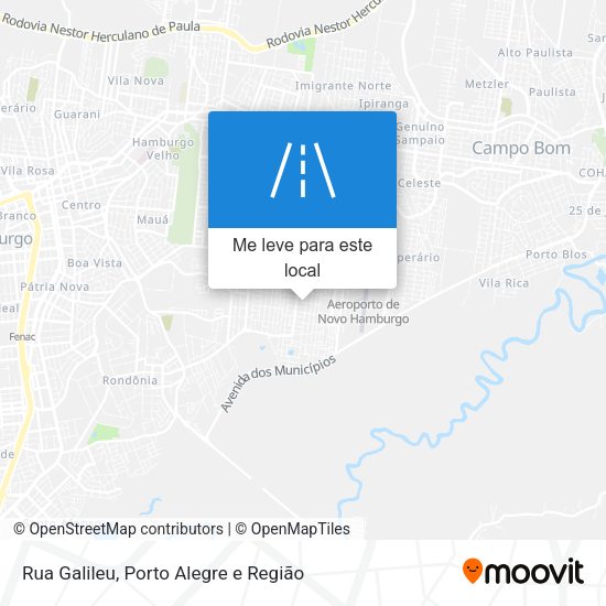 Rua Galileu mapa