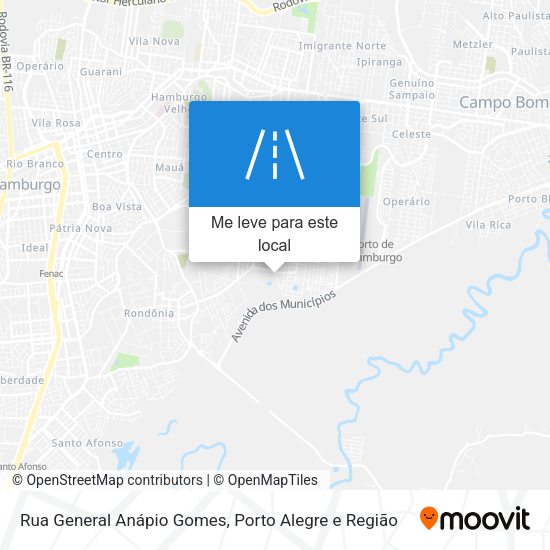 Rua General Anápio Gomes mapa